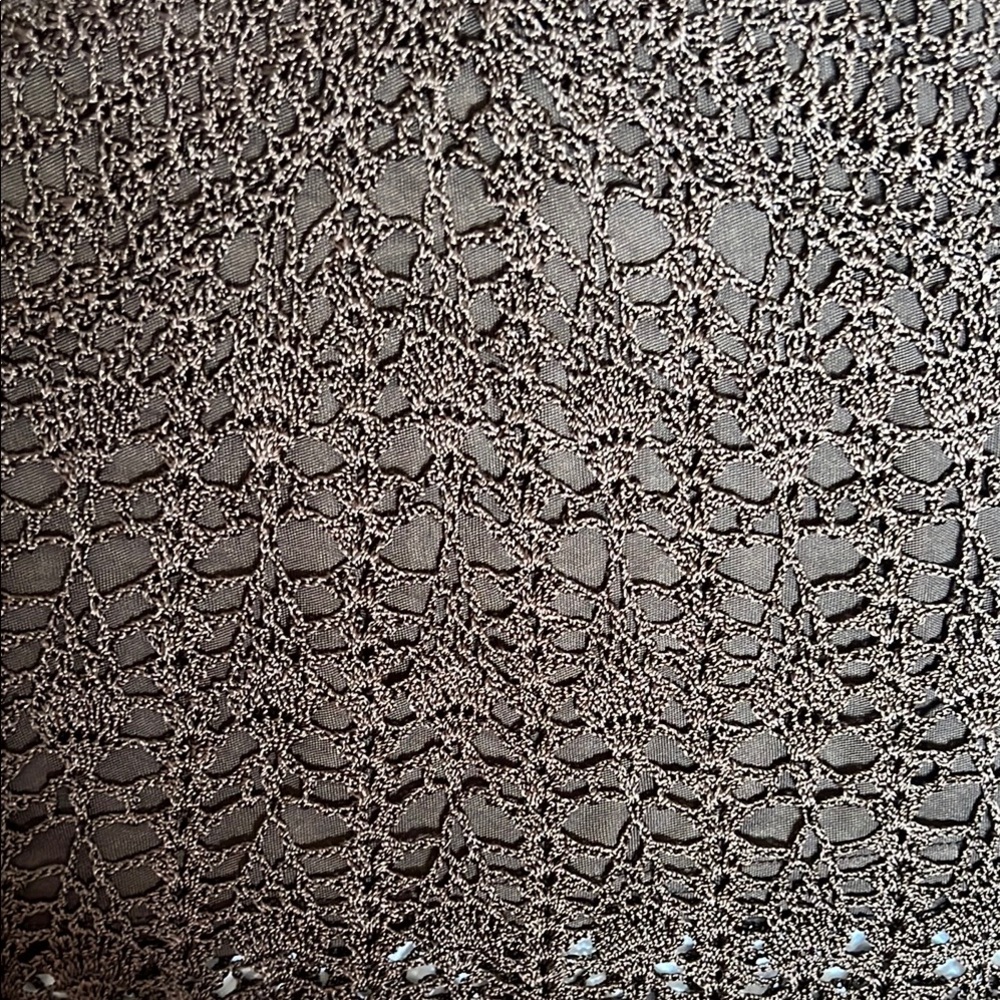 Talbots Hand Knit Crochet Brown Lined Top Minimalist Festival Concert Formal - Picture 6 of 9